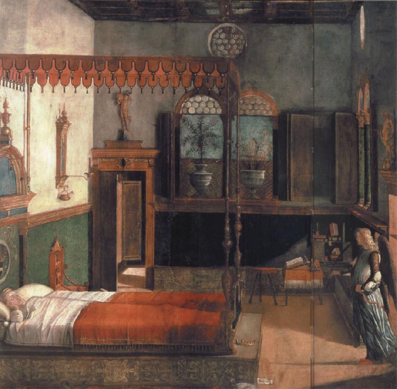 Vittore Carpaccio reve de sainte ursule Spain oil painting art